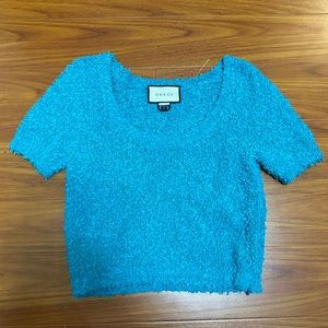 GUCCI FUZZY CROP TOP